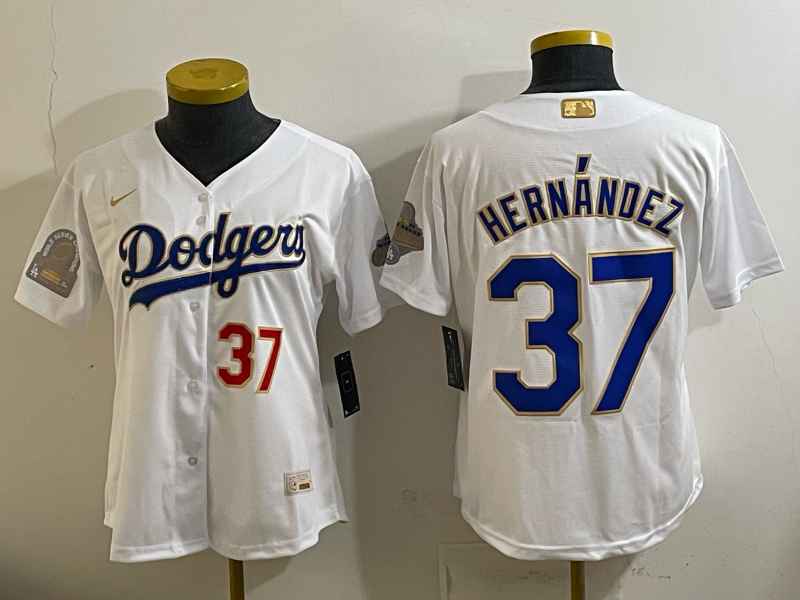 youth Los Angeles Dodgers #37 Hernandez white Game 2026 Nike MLB Jersey 0419206